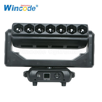 Master Slave Control LED Moving Pixel Bar Light 7 * 40 W ด้วย Zoom ในเครื่องจักรพลาสติก