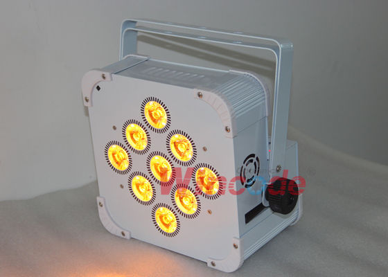 ราคาดี 9 × 8W RGBW 4 ใน 1 แบตเตอรี่ไร้สาย ไฟสโฟต LED 12000mAH สีที่กําหนดล่วงหน้า ออนไลน์