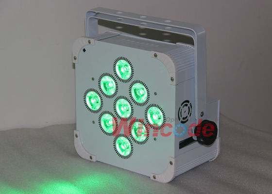 ราคาดี ไฟโฟตโปตพอร์ต สําหรับเวที 9×15W 5 / 9 ช่อง, แบตเตอรี่ทํางาน LED Par กระปุก RGBWA ออนไลน์