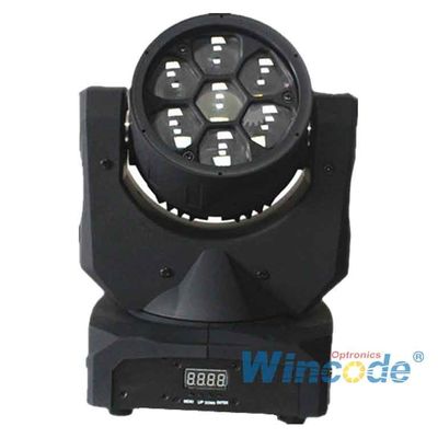 ราคาดี ไฟหัวเคลื่อนที่ LED ที่ควบคุมด้วยสมาร์ท 7*10W 0-100% เครื่องดับความสว่างแบบเส้นตรงด้วย 16 บิต ออนไลน์