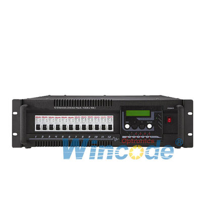 ราคาดี 12 ช่อง Digital Dimmer Pack สําหรับไฟ LED, แผ่นแสงเวที Dimmer Pack มีการอนุมัติ CE ออนไลน์