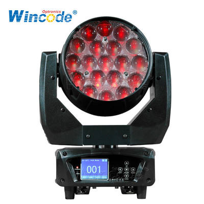 ราคาดี 19x15W RGBW LED Wash Moving Head Light with DMX512 Control and 30000 Lux Brightness for Stage Lighting ออนไลน์