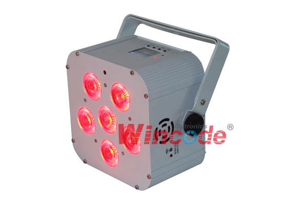 ราคาดี WiFREE Par 6 แบตเตอรี่ใช้ไฟฉาก 6 × 18W RGBWA + UV พร้อมจอ LCD สีสัน ออนไลน์