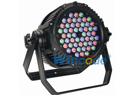 ราคาดี ตําแหน่งควบคุมตัวเดียว LED Par 54 × 3W RGBW กันน้ํา แสงเวทีมืออาชีพ 8 ช่อง ออนไลน์