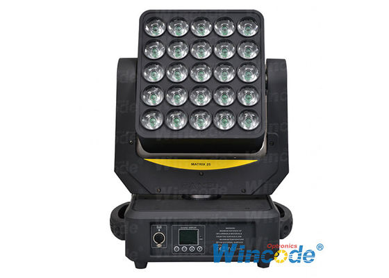 ราคาดี ไฟหัวเคลื่อนที่ LED ที่ควบคุมเป็นตัวอย่าง 25 * 12W ผลงานกราฟิกด้วยมอเตอร์ 3 ขั้นตอน ออนไลน์