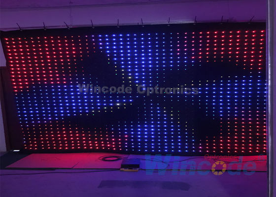 ราคาดี P10 กระชับกระชับไฟ LED ผลกระทบไฟฟ้า 4m X 6m ด้วยวัสดุผ้ากันไฟ ออนไลน์