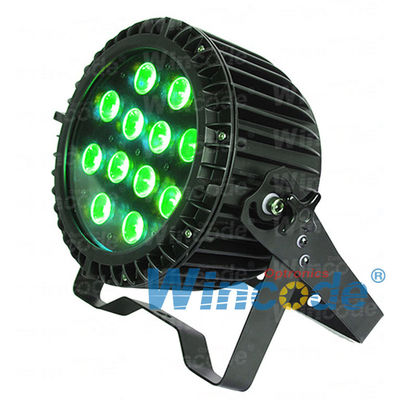 ราคาดี 12 * 15 W 5 ใน 1 RGBWA Mini Flat LED Par Light Outdoor IP65 มุมรังสี 60 ° ออนไลน์