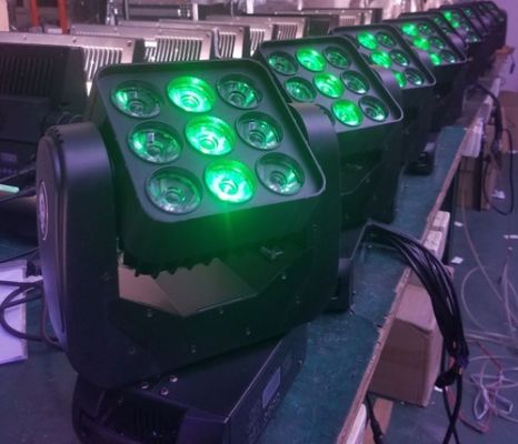 ราคาดี 9*12W LED มินีสีล้างหัวเคลื่อนไหว การกํากับการแผนที่พิกเซล การส่องแสงเวที ออนไลน์