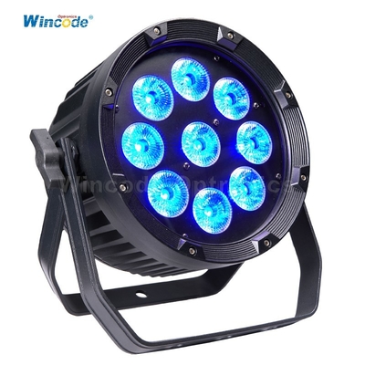 ราคาดี สาย LED ไม่มีสายมืออาชีพ Par Light With 15-45° เลนส์ตัวเลือก 9x18W RGBWA+UV 2.4G Transceiver ออนไลน์